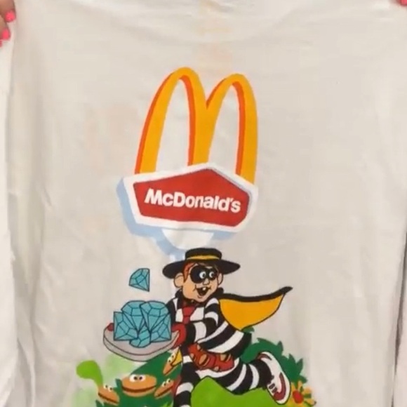 Diamond Supply Co MCDONALD’S Hamburglar White Tee Shirt Size Large NWOT RARE - Picture 9 of 11